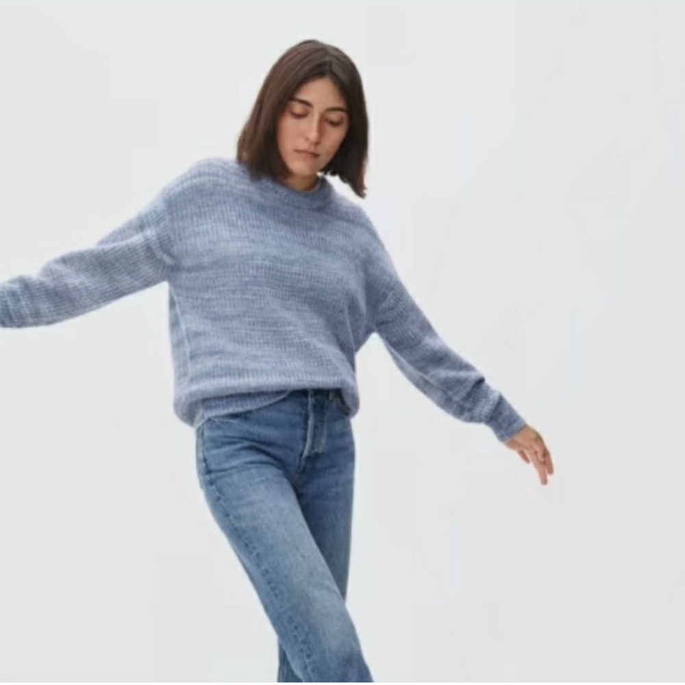Everlane Blue Crew Neck Sweater
